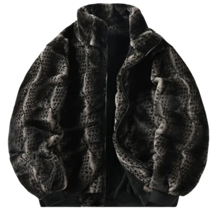 Cross border stand up collar fleece cotton jacket casual jacket solid color plus fleece cardigan woolen jacket thickened double-