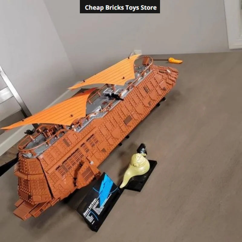 Cheapest 3942pcs Ucs Jabba Sail Barge Bricks Dispaly Model Space Movie Building Blocks Assemble Toy for Home Decor Adults Gift B