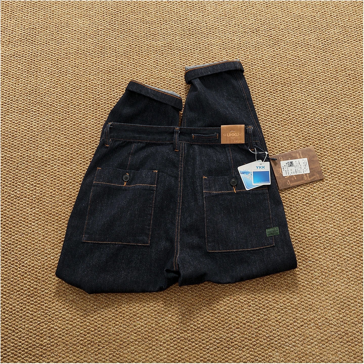 2025 Autumn New American Retro Heavyweight High-end Comfort Jeans Men's Fashion 80% Cotton Washed Straight Casual Pencil Pants