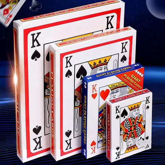 2/4/6/9x Larger 54 Cards Super Jumbo Oversized Playing Cards Birthday Party Favors Adult and Family Board Games Photo Props