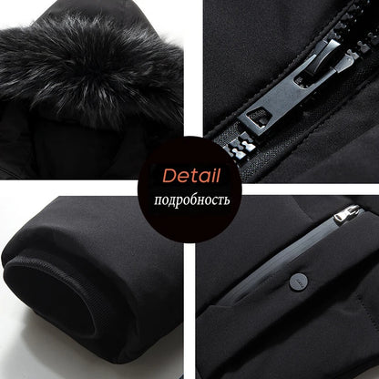 Down Jacket Man Long Men's Puffer Jacket Winter Coats For Men Duck Down Jacket Men Parkas Overcoat Padded Cold Clothes Feather