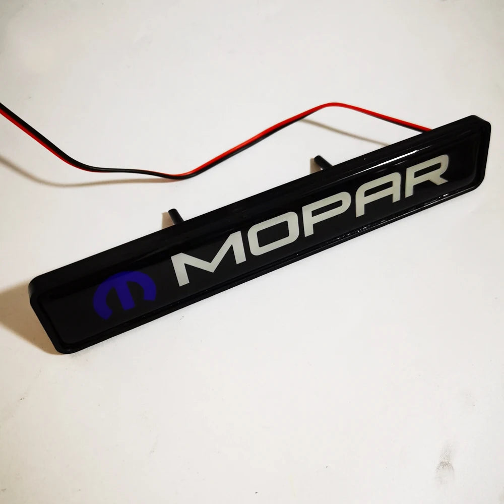 LED Emblem Light White LED Mopar Grille Light Decoration Lamp Mopar Grills Light Atmosphere Lamp MOPAR Emblem Lamp