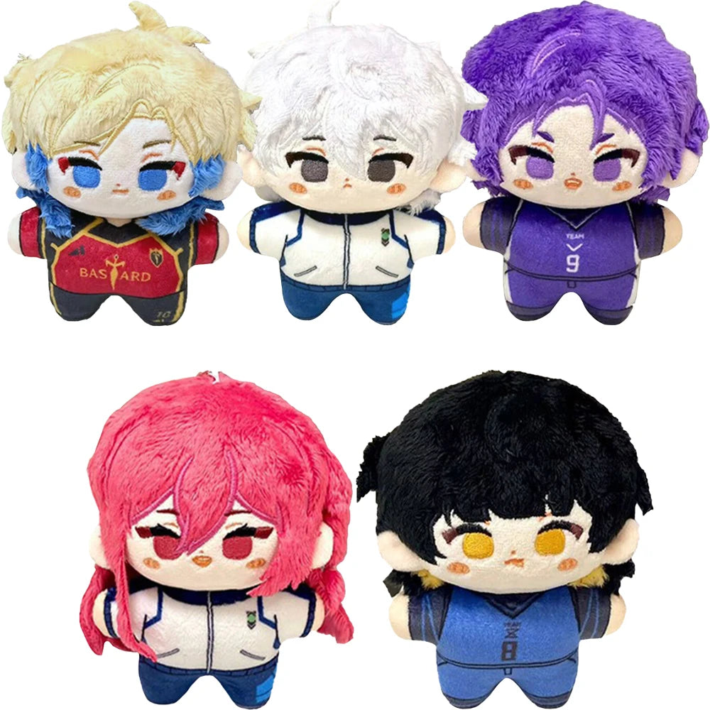 Mini Anime Plush Toys Michel Caesar Mikage Reo Nagi Seishiro Chigiri Hyoma Bachira Meguru Cute Stuffed Starfish Body Doll Gifts
