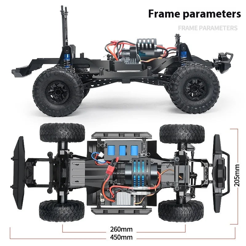 HB ZP1005 ZP1010 Remote Control Car 2.4g 4wd simulation Rc Car All-terrain 15km/h 1:10 Off-road Monster Truck Toy For Boys Gift