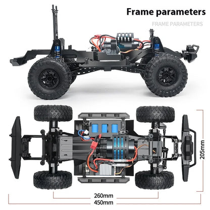HB ZP1005 ZP1010 Remote Control Car 2.4g 4wd simulation Rc Car All-terrain 15km/h 1:10 Off-road Monster Truck Toy For Boys Gift