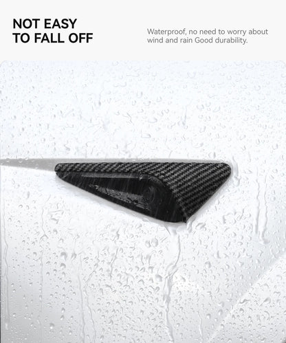 YZ Turn Signal Camera Trim Cover forTesla Model3Y 202-2026 Accessories Side Leaf Board Protector ABS Matte Carbon Fiber Pattern