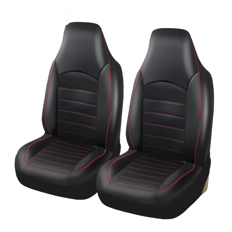 PU Leather Car Seat Covers For Front Seats Car Interior Accessories All-season Auto Seat Covers Fit for Most Cars Universal