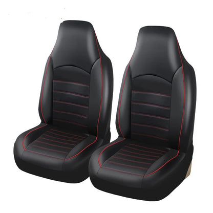 PU Leather Car Seat Covers For Front Seats Car Interior Accessories All-season Auto Seat Covers Fit for Most Cars Universal