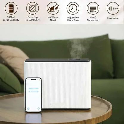 NAMSTE 1000ML Fragrance Diffuser WIFI Bluetooth Smart Scent Air Machine For Home Hotel HVAC Aroma Diffuser Cover 4000m³ Black