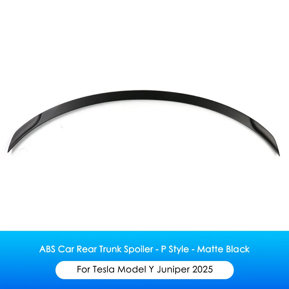 ABS Carbon Fiber Spoiler For Tesla Model Y Juniper 2025 Rear Trunk Wing Lid Spoiler Original Modified Car Exterior Accessories