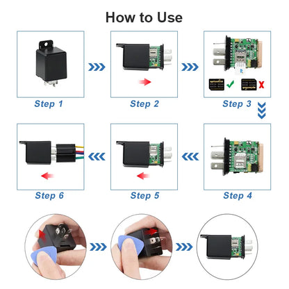 GPS car tracking Device Trackerking DK09 real time Tracking GSM SMS Locator with APP designed like a relay