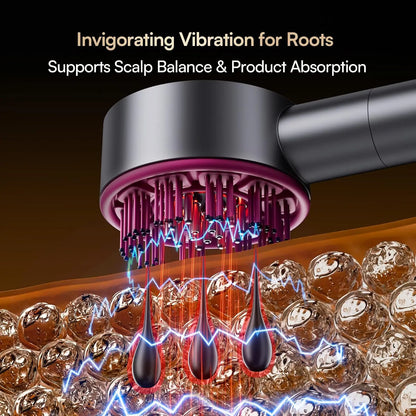 Portable Red Light Scalp Massager Comb Humanlike Shiatsu Kneading Head Massage Device For Women Men Relax Care Gift For Daily Office Travel Home SPA