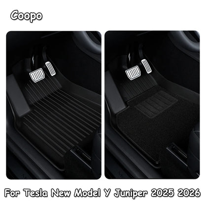 For Tesla Model Y Juniper 2026 2025 TPE Floor Mats Durable Design Waterproof Luggage Mat Foot Pads Modely Trunk Mats Accessories