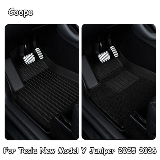 For Tesla Model Y Juniper 2026 2025 TPE Floor Mats Durable Design Waterproof Luggage Mat Foot Pads Modely Trunk Mats Accessories