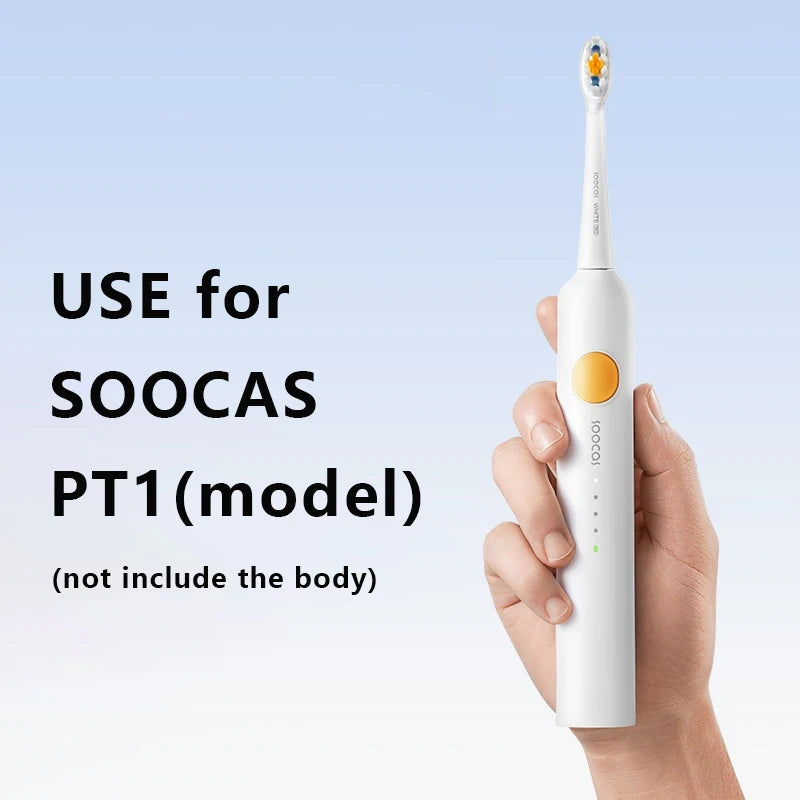 4PCS Replacement Brush Heads For SOOCAS Aura PT1 Sonic Electric Toothbrush Dupont Bristle  Original Nozzles