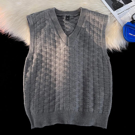 Sleeveless Lightweight Windproof Jacket Warm Loose Coat V-neck Outerwear Bottom Clothing Basic Casual Vest Men Fashion Waistcoat