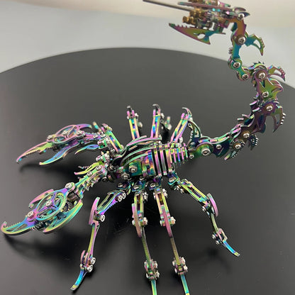 3D Metal Puzzle for Adults, Mechanical Scorpion Insect Model Kit, DIY Metal Building Puzzle Set, Assembly Toy Gift for Men Boys