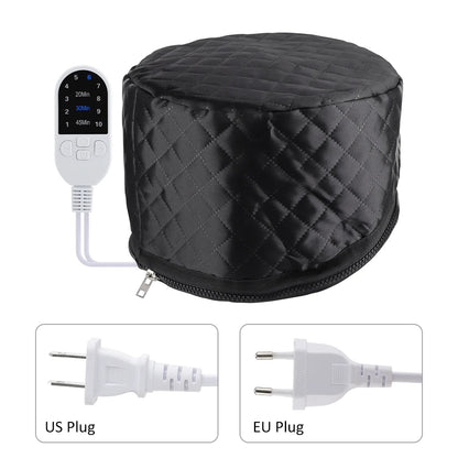 10 Levels Electric Hair Heating Cap Waterproof 3 Timer Hair Steamer Cap Thermal Treatment Hat SPA Nourishing Hair Styling Care