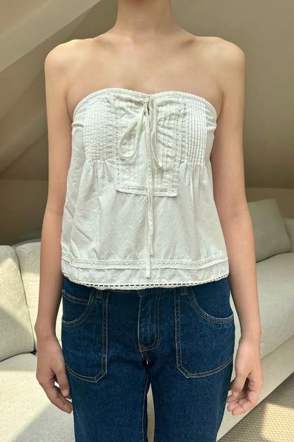 Brandy Melville Pure Cotton Three-Button Base Layer Vest Sweet Style V-Neck Sleeveless Tank Top for Women Spring Summer