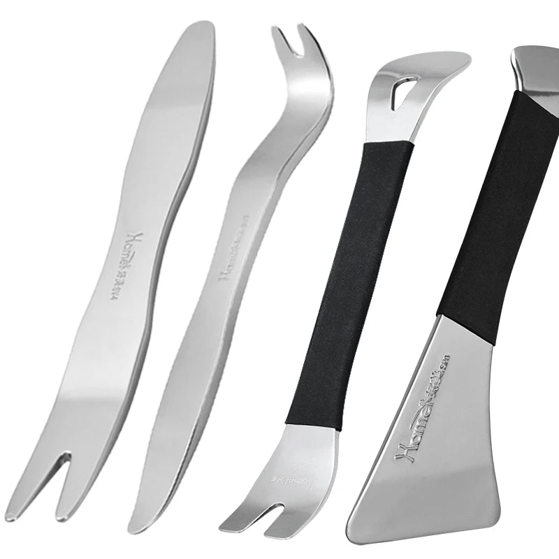 Hamei Professional Polished & Thickened Auto Trim Tool Set Heavy Duty Pry Bar Kit