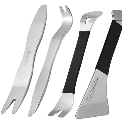 Hamei Professional Polished & Thickened Auto Trim Tool Set Heavy Duty Pry Bar Kit