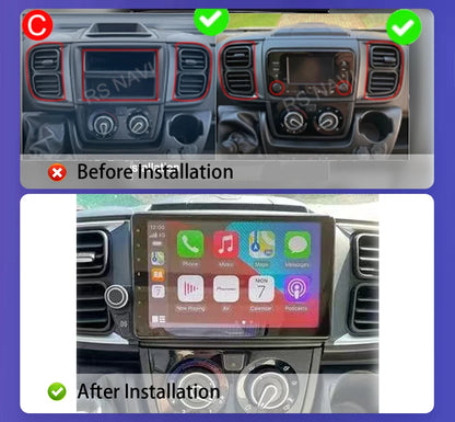 Android 15 For Fiat Ducato Peugeot Boxer Citroen Jumper 2006-2022 2K QLED Android Car Radio Multimedia stereo Player GPS CarPlay