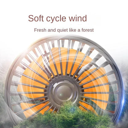 3 Heads Car Fan 360° Adjustable Cooling Fan USB/12V/24V Car Electric Fan 2 Speed Silent Cooler for Dashboard RV Truck SUV