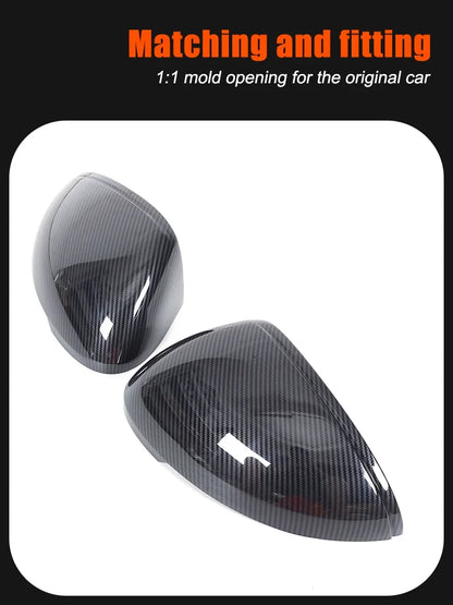 For Porsche Macan 2011-2021 ABS carbon fiber car exterior rearview mirror protective cover sticker car accessories