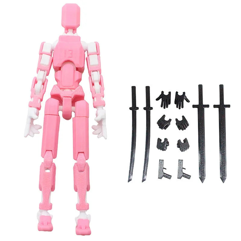 Hot 13 Action Figure Dummy Death Swordsman Titan 13 Action Figures T13 Multi-Jointed Movable Lucky 13 Action Figure Nova Gift
