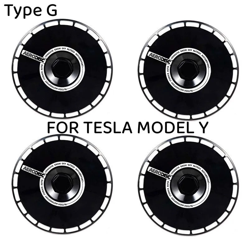 4PCS 19 Inch Wheel Cap Hight Performance Replacement Hub Cap Full Rim Cover Wheel Hubcap For Tesla Model Y 2020-2023 Accessories