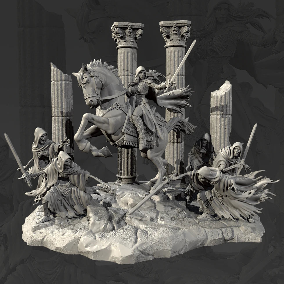 The height of man 38mm 50mm 75mm Resin soldier model kits Self assembling and coloring（3D Printing ）TD-7624/3D