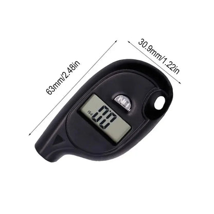 Mini Keychain Style Tire Gauge Digital Lcd Display Car Tire Air Pressure Tester Meter Auto Car Motorcycle Tire Safety Alarm