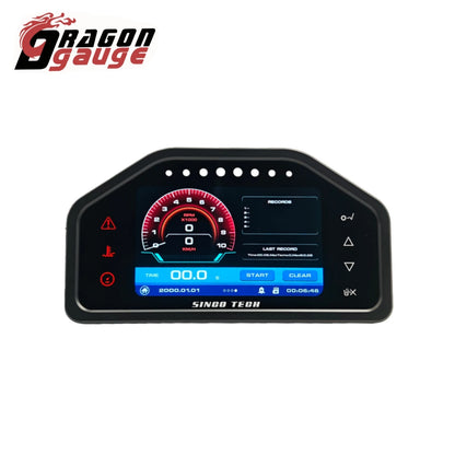 Racing Gauge 9 in 1 Race Dash Panel Multi-Function Dashboard LCD Screen Display with Sensor Kit DO928