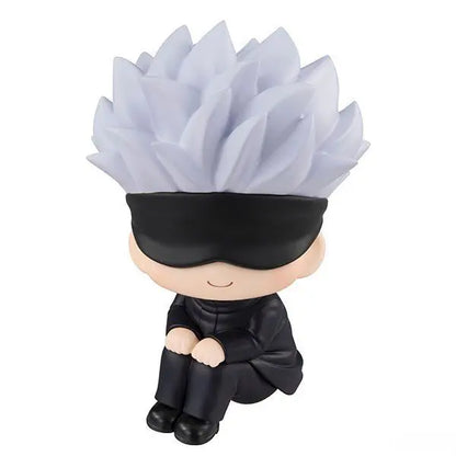 8cm Cute Anime Jujutsu Kaisen Figure Itadori Yuji Gojo Satori Fushiguro Megumi Kugisaki Kawaii Toy Car Decoration PVC Model Gift