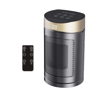 1500W PTC Ceramic Portable Electric Heater with Thermostat, Energy Saving Mode and Fan Mode, Fast and Safe Heating