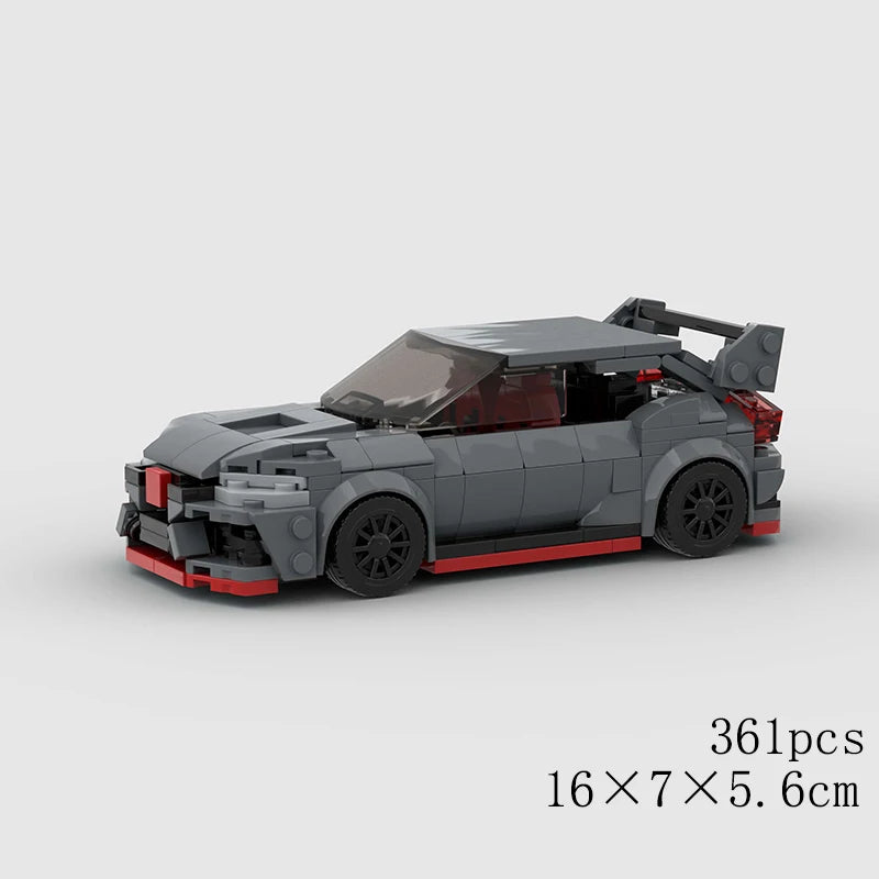 Classical Car Speed MOC SUV Racing Police Model Building Bricks Roadster Vehicle City Super Race Blocks Technical Christmas gift