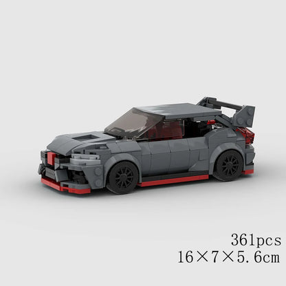 Classical Car Speed MOC SUV Racing Police Model Building Bricks Roadster Vehicle City Super Race Blocks Technical Christmas gift
