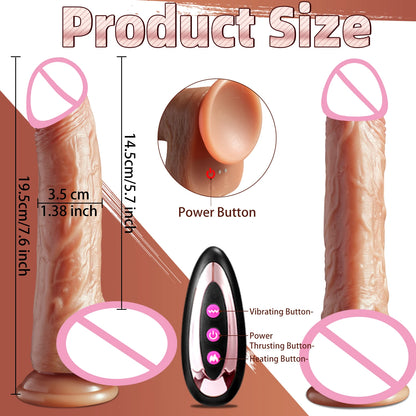 Realistic Dildo Vibrator Big Penis Penetration Anal Adult Sex Toys For Anal Vibration Heating Dick Dildos For Women Masturbation