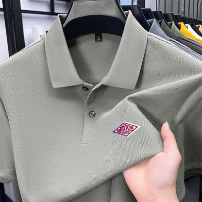Men's 100% Cotton Polo Shirt -2026 Summer Fashion Casual Short Sleeve, Breathable Lapel Tee，27 Colors, Ideal for Golf and Sports
