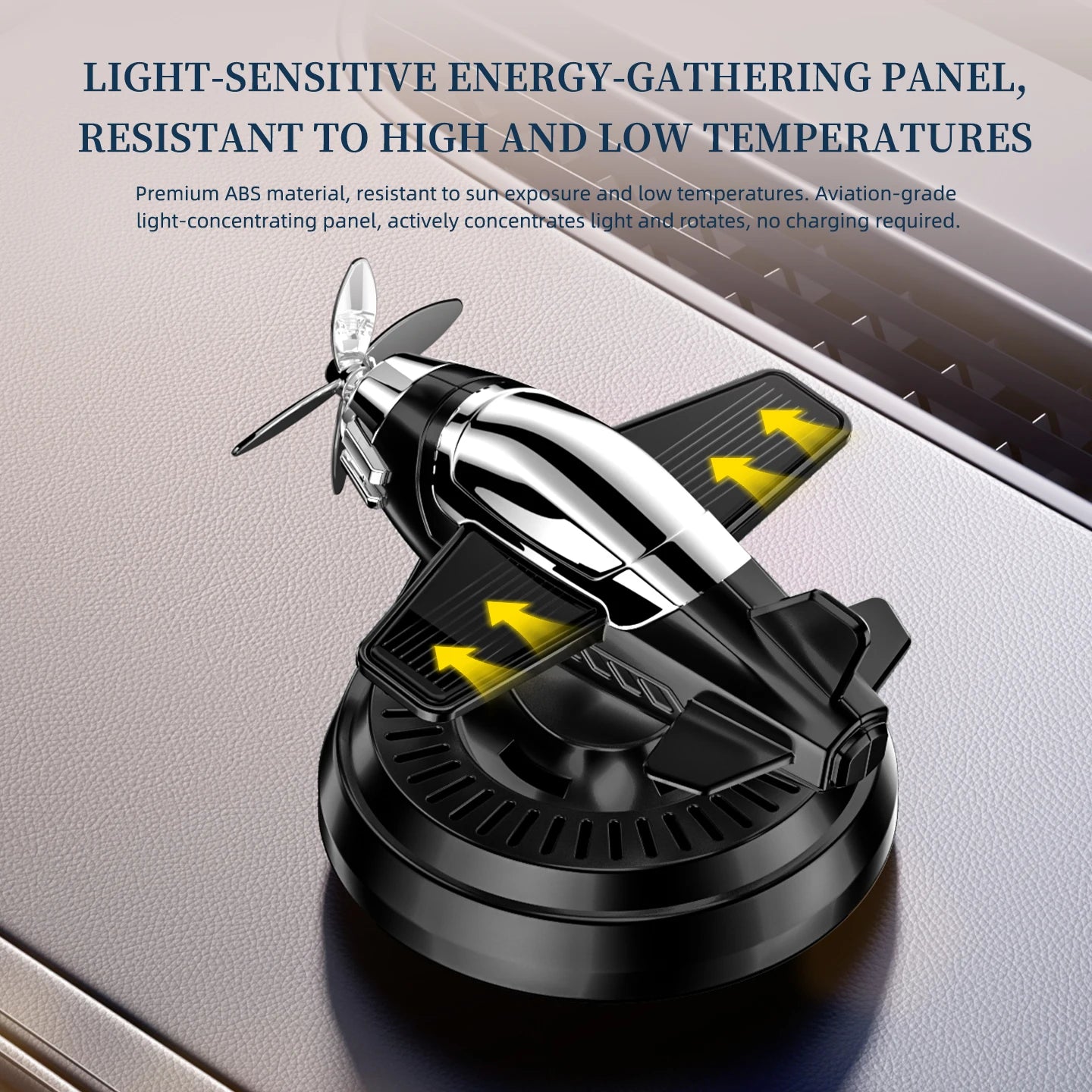 Solar Car Air Freshener Perfume Helicopter Decor Interior Decor Solar Car Rotating Aromatherapy Perfume Car Decorative Accessori