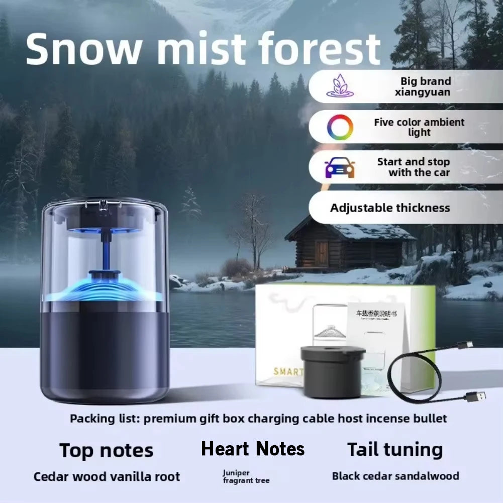 Car Aromatherapy Cloud Mist Machine Automatic Spray Premium Car Perfume Long-Lasting Fragrance High-End Vehicle Aromatherapy