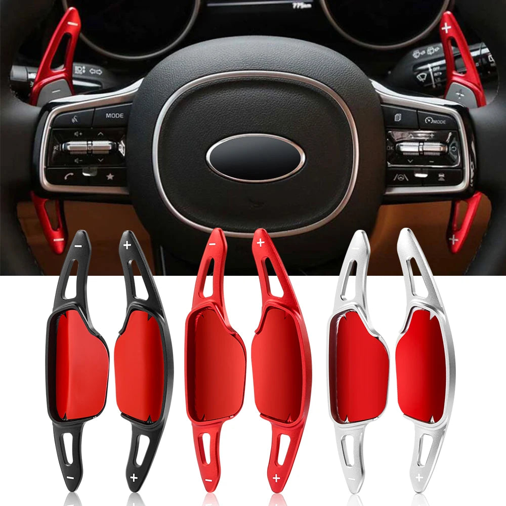 New Shift Paddles For Kia Sorento 4 UM MQ4 GT-Line X-LINE Plug-In Hybrid 2016-2024 Car Steering Wheel Extension Shifter Sticker