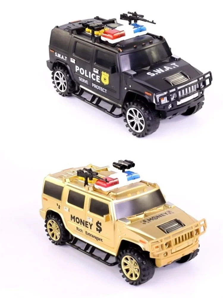 Cartoon Piggy Bank Toys Smart Music Password Fingerprint Banknote Car Coin Bank Toy Pretend Play Saving Money Box Kids Boys Gift