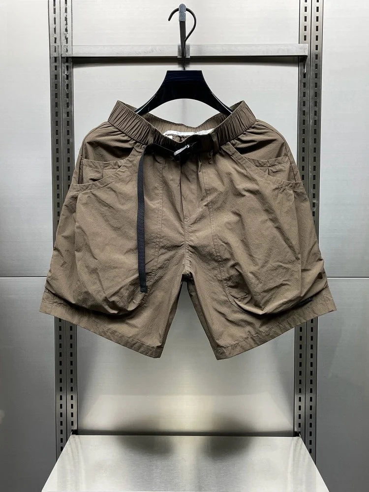 NY High-End Quick-Dry Workwear Shorts Men's Sporty Shorts 2026 New Summer Japanese Style Handsome Mid-Length Shorts