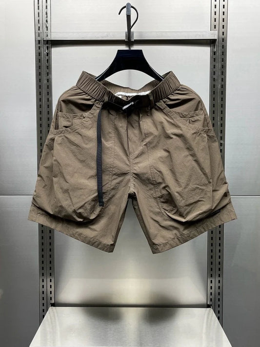 NY High-End Quick-Dry Workwear Shorts Men's Sporty Shorts 2026 New Summer Japanese Style Handsome Mid-Length Shorts