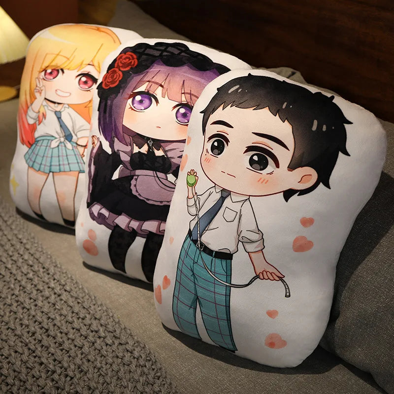 35cm Kawaii Anime My Dress Up Darling Series Q Version Pillow Cartoon Character Kitagawa Marin Creativity Printing Back Cushion
