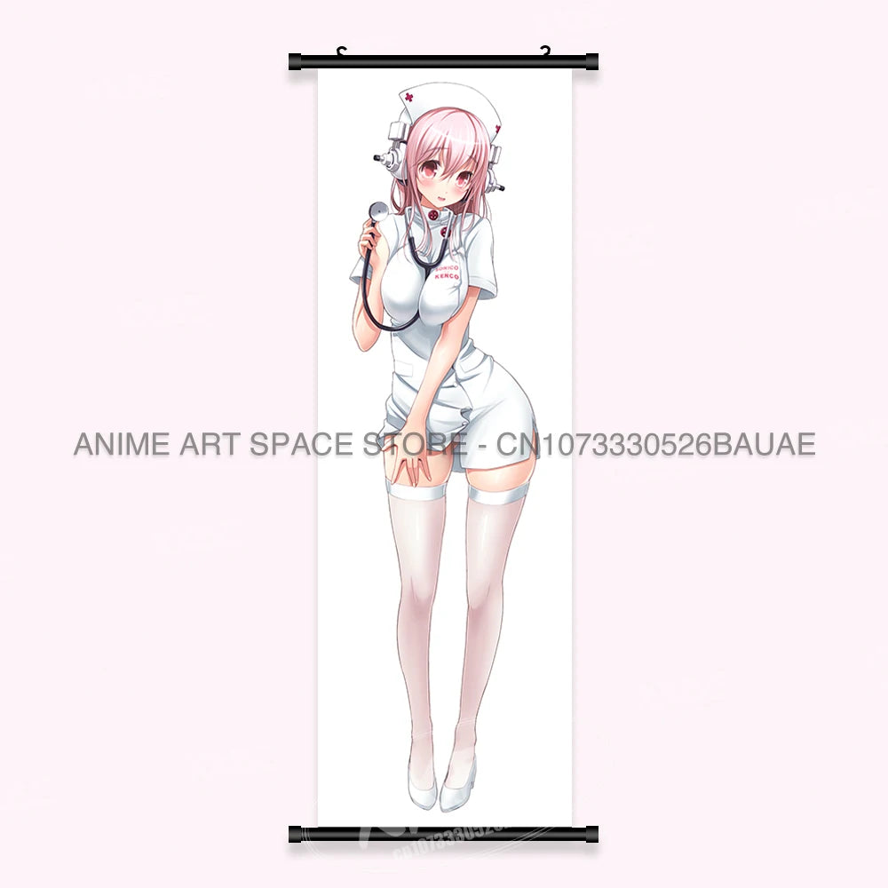 Video game Wall Artwork Canvas Scrolls Picture Anime Movie Role Poster Hanging Painting Print Home Decoration For SUPER SONICO