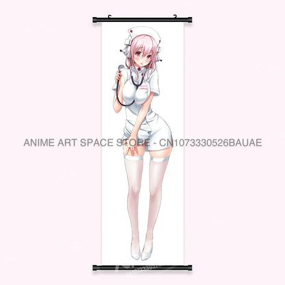 Video game Wall Artwork Canvas Scrolls Picture Anime Movie Role Poster Hanging Painting Print Home Decoration For SUPER SONICO