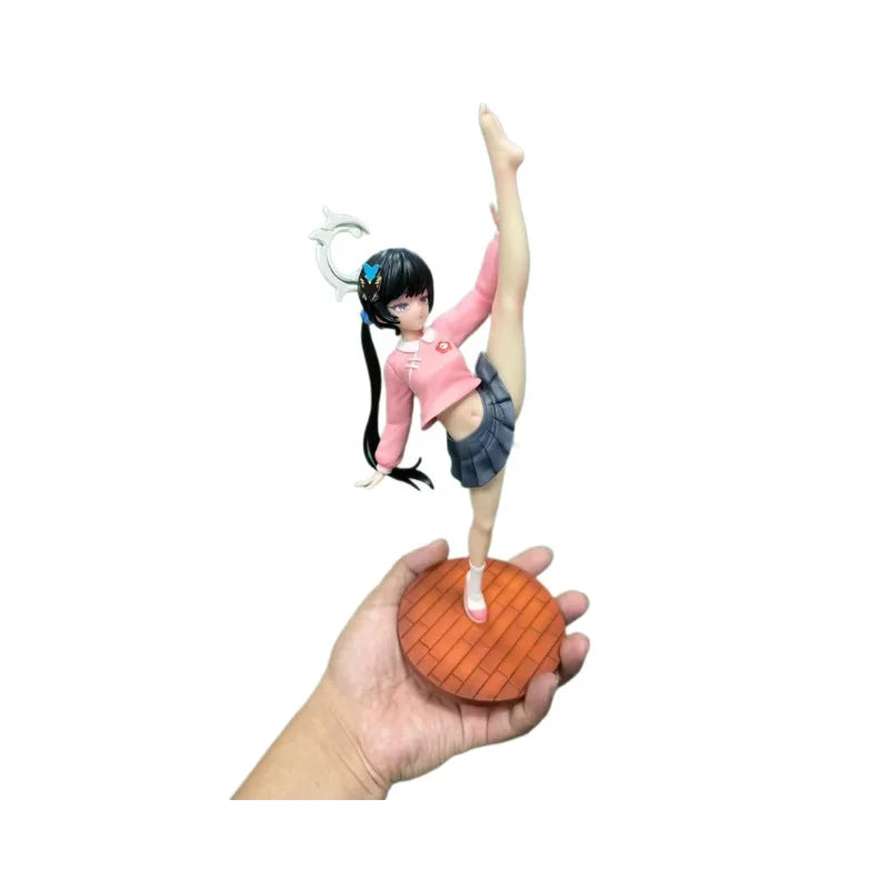 Blue Archive Anime Figure Gk Model Kisaki One Leg Lifting Pose Pvc Collectible Gift For Adult Desktop Computer Chassis Ornament