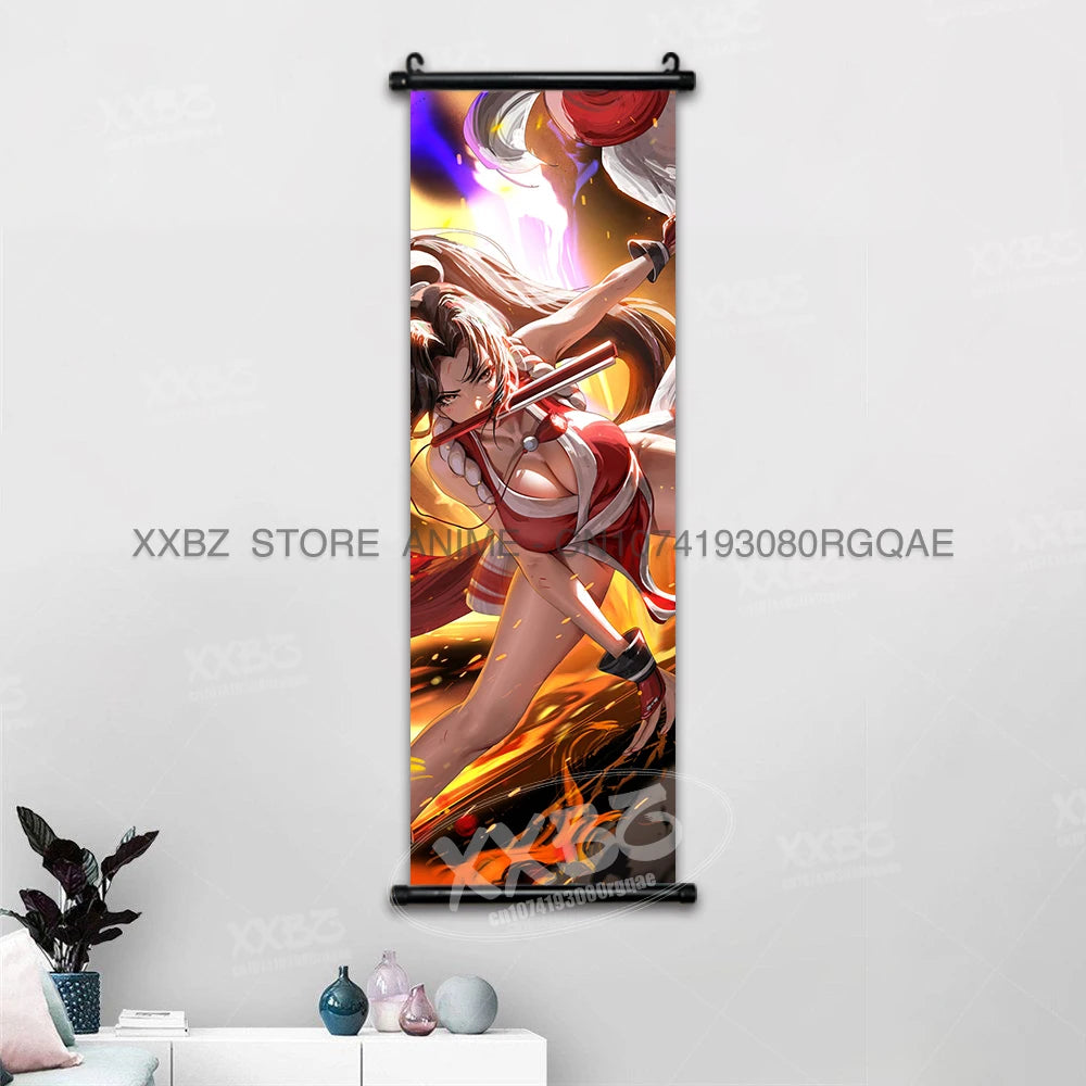 Fighting Game Street Fighter Home Decoration Hanging Painting Gouken Figures Wall Artwork Scrolls Picture Canvas Print Poster